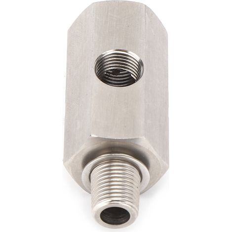 Öldrucksensor-T-Stück 1/8 Zoll NPT Turbo-Ölzulaufanschluss Edelstahl Autoteile 1/8 Zoll NPT (1/5)