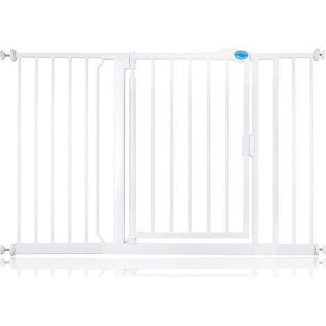 Bettacare Auto Close Stair Gate, 125.4cm - 132.4cm, White, Pressure Fit Safety Gate, Baby Gate