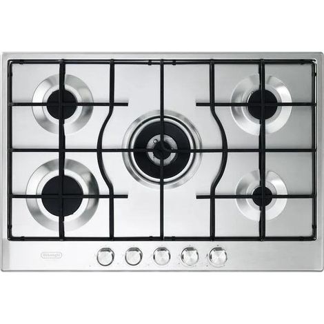 Delonghi Placa de cocción a gas 75 cm acero inoxidable