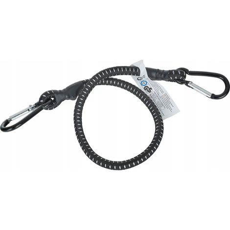 Cinta de goma para transporte de equipaje + mosquetones de 10 mm x 60 cm (60/120) (1/3)