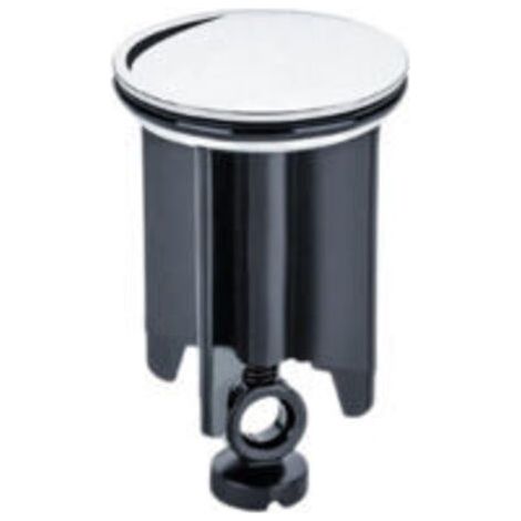 FENOPLASTICABouchon d'évier - Crépine d'évier - Rallonge d'évier - Accessoires de Salle de Bains - Chromé - Couvercle de vidange pour lavabo -40 mm, Cheveux Passoire, Joint (1/5)