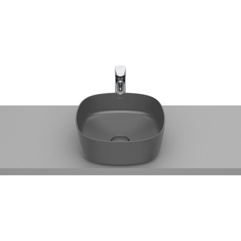 Vasque à poser en fineceramic Inspira Soft - 370x370x140mm - onyx (1/2)
