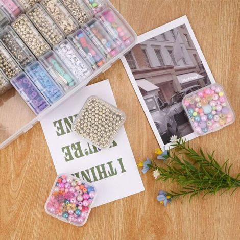 Boîte de rangement pour perles, 31 petites boîtes de rangement pour perles et boîtes de rangement en plastique (1/5)