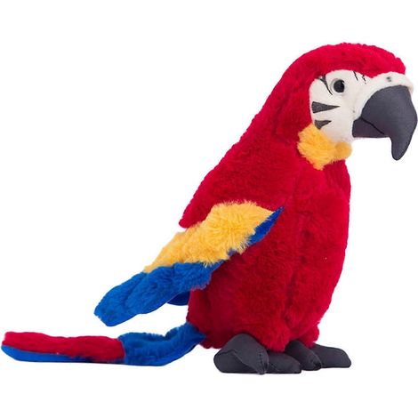 Peluche perroquet confortable en coton PP, jouet en peluche pour enfants, décoration pour la maison (rouge) (1/5)