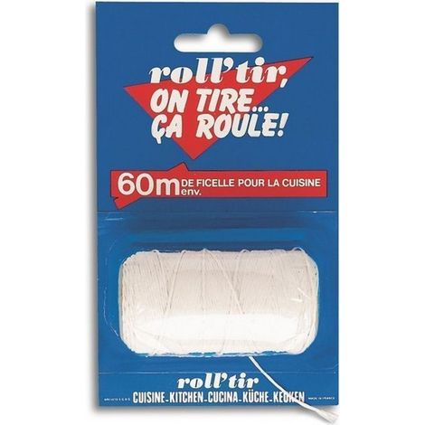Ficelle fine blanche cuisine rayonne 40gr - BROSSERIE THOMAS - 690