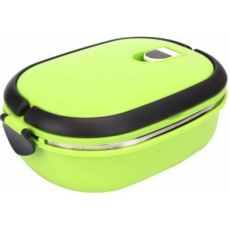 Lunch Box Isotherme en Acier Inoxydable 1 Compartiment - Pour Pique-Nique, Bureau, École - Garde au Chaud (1/5)