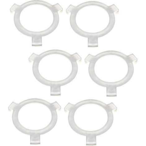 6 anneaux convertisseurs plastique durables pour abat-jour, accessoires simples lampes bureau et chevet