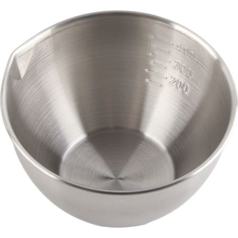 Bol mélangeur en acier inoxydable 304 épais, compatible réfrigérateur et lave-vaisselle, avec graduation, idéal pour les salades, les fruits et la pâtisserie (type B). (1/5)