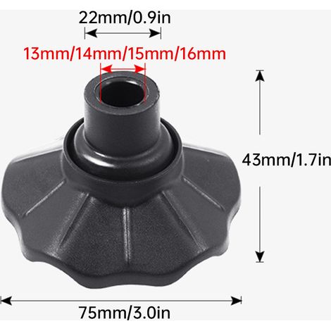 GARRYFIZH Embouts Anti-Enfoncement 13-16mm - Pour Pieds de Chaise/Tente, Patins Grenouille (1/5)