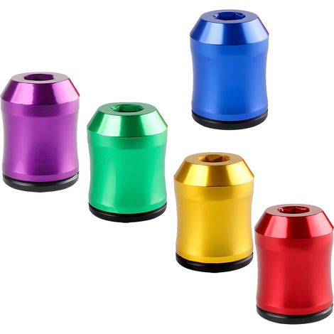 Lot de 5 anneaux magnétiques pour tournevis, aimant puissant, pour tête de tournevis hexagonale 1/4 po, pour vis et écrous (1/5)