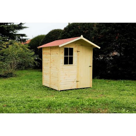 Casetta da Giardino in Legno di Pino da Esterno con Pavimento, Ricovero Attrezzi, Doghe spessore 16mm - Articolo C160/2 - 100004 (1/5)