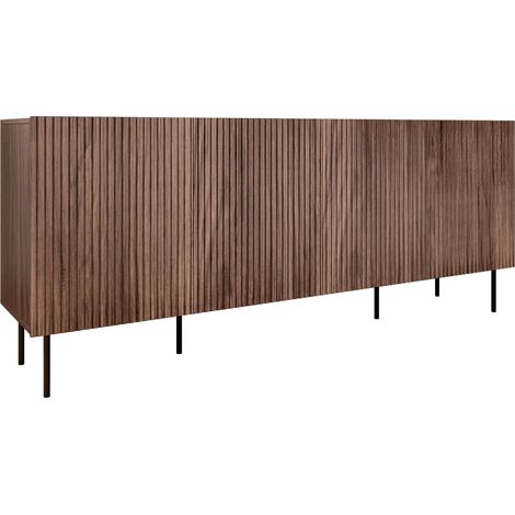 Mobilier1 – Buffet Melala 101 – Dimensions 81x201cm – 2 portes – Stratifié MDF – Pieds en métal – Fabriqué en Union Européenne (1/4)