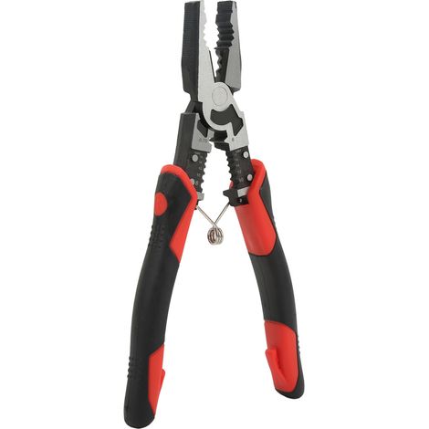 Pinces coupantes CRV à action composée pour fils métalliques, outils industriels robustes et ergonomiques (1/5)
