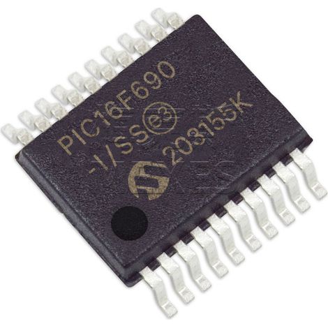 The PIC16F690-I/SS and PIC16F873A-I/SS are five electronic components/chips that can be assembled and shipped.
