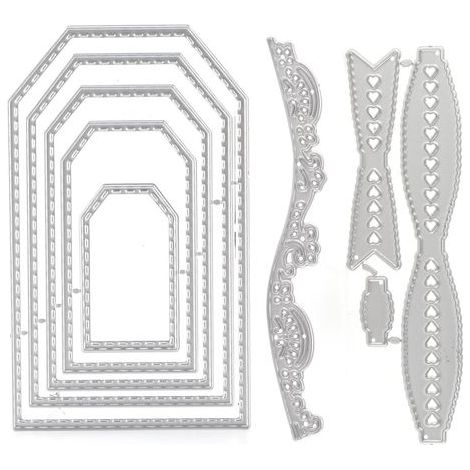 3-teilige Stanzformen aus Kohlenstoffstahl für Scrapbooking und tragbare Dekoration (1/5)