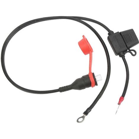 Connecteur étanche à fusible pour batterie, fil de liaison avec œillets 1/4in / M6, remplacement pour Optimate 2, 3 et TM. (1/4)