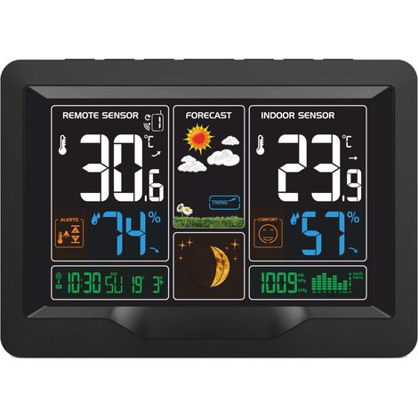 Station météo sans fil Terdens Mars avec thermomètre électronique (1/2)