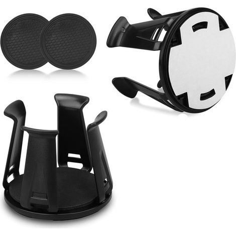 Portavasos universal para coche, 2 unidades - Soporte multifuncional para bebidas, tazas de café y botellas (1/5)