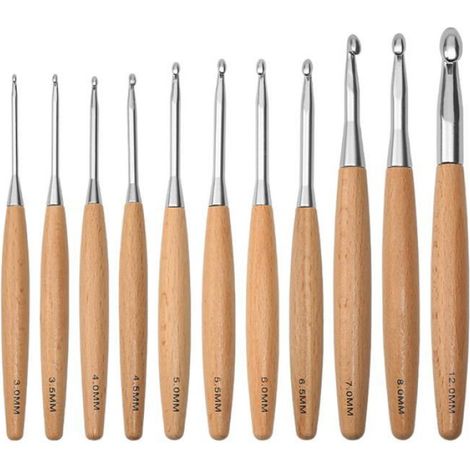 Crochet - Bois De Hêtre - 4 0 Mm - Uk7 0 - Ergonomique - Léger - 1 Pièce (1/5)
