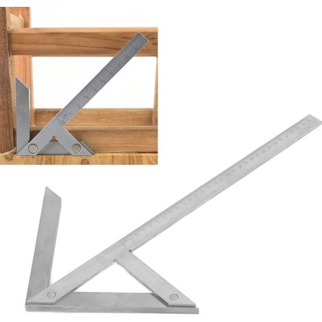 Präzisionswinkelmesser, Mittelpunktswinkelmesser, Schablone zur Bestimmung der Mittellinie, 300 x 180 mm (1/5)