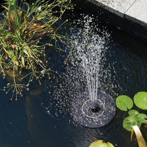 Smart Garden Solar Floating Pond Fountain Water Feature Jet 6 Effects Bird Bath (1/2)