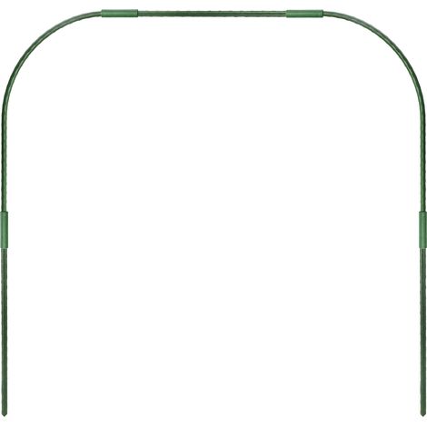 Tunnel de jardin extensible – Tube acier plastifié 11mm – Hauteur 88cm, Largeur 92cm – Protection multi-saison – Kit complet 9 pièces (1/5)