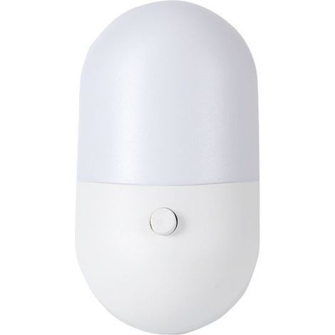 Lot de 2 veilleuses LED, veilleuse automatique 5 niveaux de luminosité avec capteur crépusculaire, veilleuse Plug and Play pour chambre de bébé, cuisine, couloir, escalier, salon, blanc chaud (1/4)