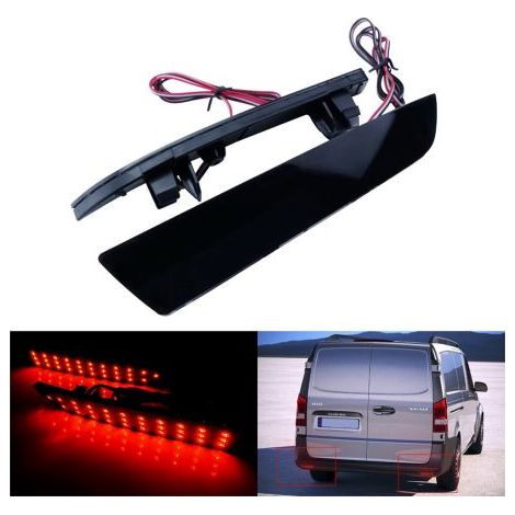 Kit 2 Fanali Posteriori A Led Nero Fume Per Mercedes Benz Vito Box W447 OEM A4478260140 (1/3)