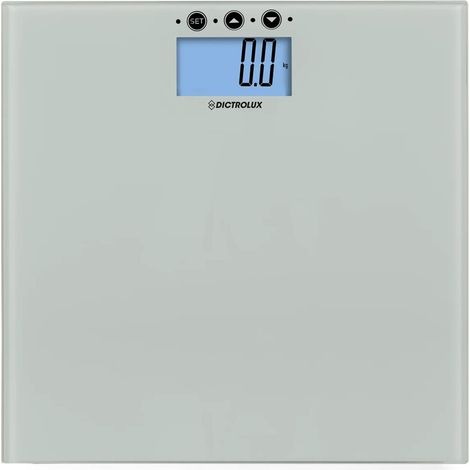 TrAdE Shop Traesio - Bilancia Digitale Pesapersone Portata Max 180kg In Vetro Temperato Display Lcd Luminoso - (1/2)
