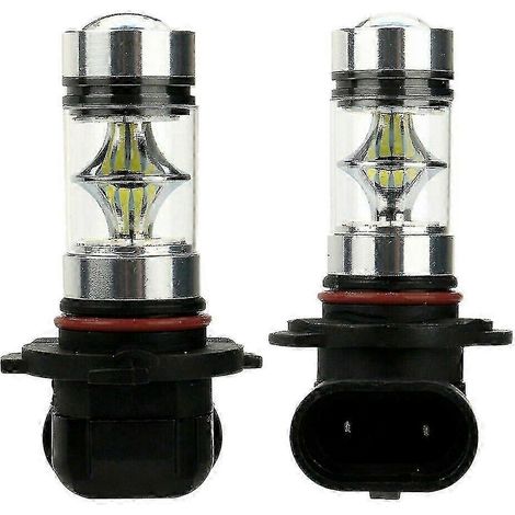 ampoules LED H10 9045 9145 9140 100W 1200LM blanc super 6000K, projecteur pour feux de brouillard et feux de jour. (1/5)