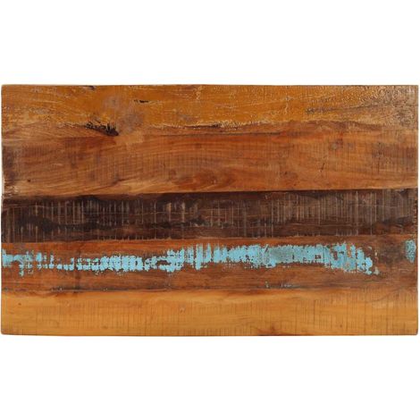 Dessus de table-Plateau de Table de Remplacement rectangulaire 60x100 cm 25-27 mm Bois récupéré 461759 (1/5)