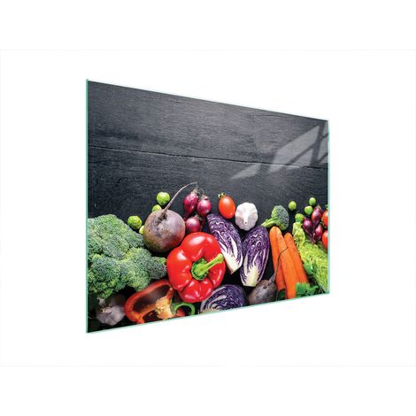 GLASSCHUTZPLATTE FÜR HERD 70x52 GEMÜSE (1/5)