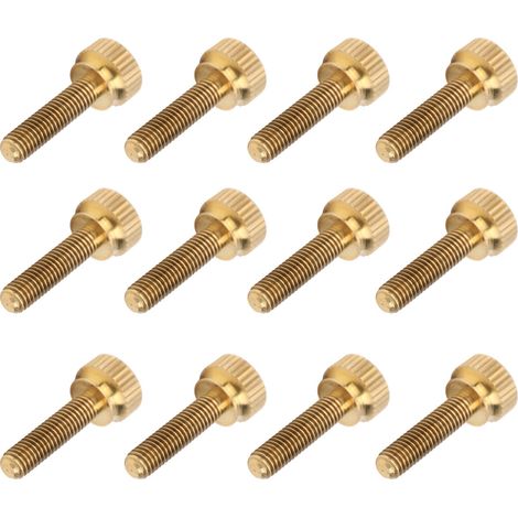 50 gerändelte Flachflügelschrauben aus reinem Kupfer, Rundkopf, rutschfest, für Industriebedarf (M5 x 20 mm)