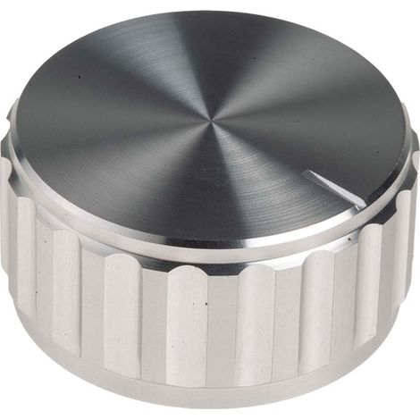 Bouton de potentiomètre RS PRO, Axe de 6.4mm, Diamètre de 30mm, Vis sans tête ( Prix pour 1 )
