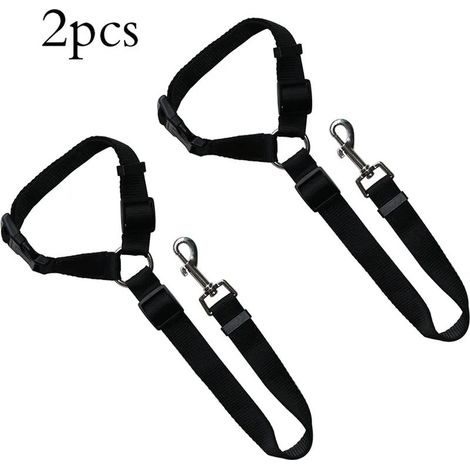 Laisse double pour chien de qualité supérieure, noire, solide et réglable – convient aux chiens de grande taille et puissants – noire (1/5)