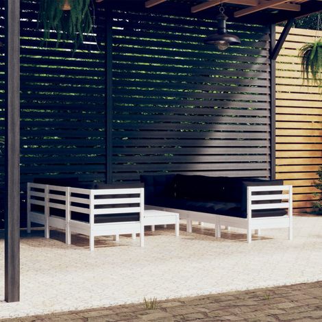 8-tlg. Garten-Lounge-Set mit Kissen Kiefer Massivholz vidaXL (1/5)