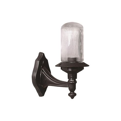 Aplique de pared para exterior, abs , negro, 21x16x28, casquillo E 27 Max 60 W