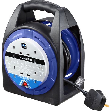 Masterplug Two Socket Weatherproof Case Reel 20m