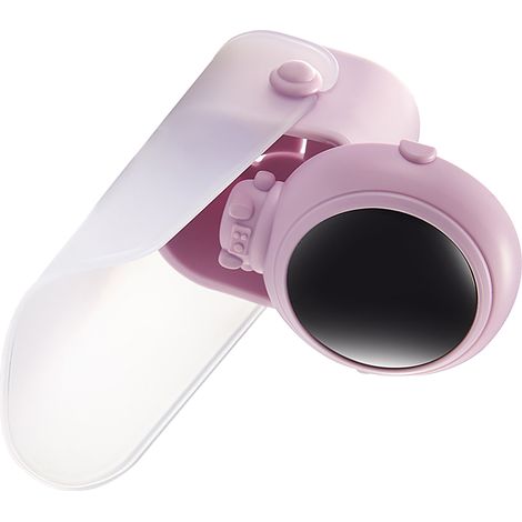 Baby-Wasserhahnverlängerung 10,3 cm, U-förmige Kinder-Handwaschhilfe, Sicherheits-Spülbeckenverlängerung mit Cartoon-Motiv, Helllila (1/5)
