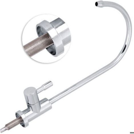 Robinet Cuisine - Col De Cygne - Acier Inoxydable - Rotation 360 Degres - Hauteur 30 5 Cm - Argent (1/4)