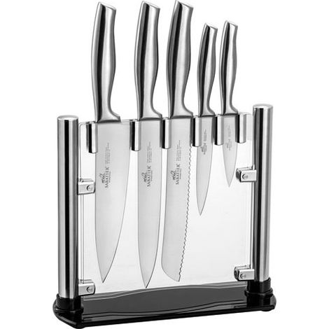 bloque de 5 cuchillos de acero inoxidable - 669582 - Lion Sabatier -