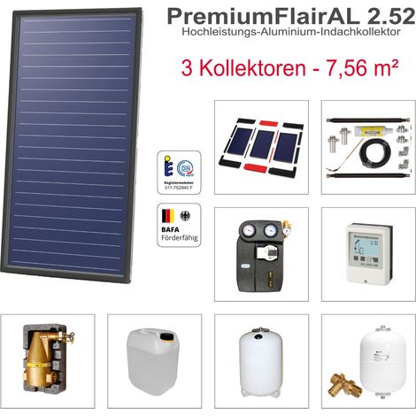 Solarbayer PremiumFlairAL Indach-Solarpaket 3 Bruttofläche 7,56 m² Solaranlage (1/5)