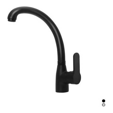 MISCELATORE MONOCOMANDO LAVELLO BOCCA ALTA SERIE PACO Misura: Nero opaco