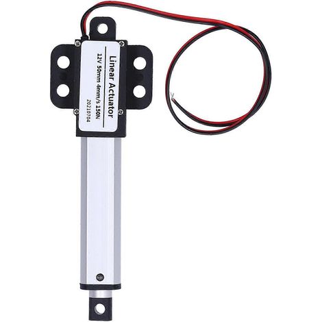 Actionneur linéaire 50 mm 12 V CC, interrupteur de fin de course interne silencieux, mini-moteur d'actionneur linéaire électrique pour