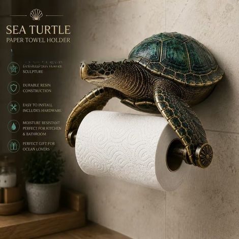 Porte-papier toilette Ocean Guardians - Porte-mouchoirs en papier - Tortue marine -
