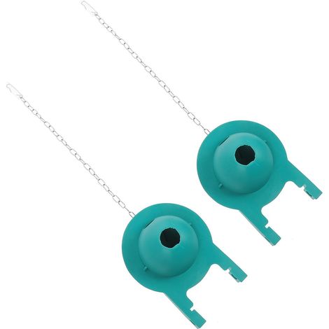 Clapet de Toilette en Silicone Vert Trous, 2 Pièces (1/5)