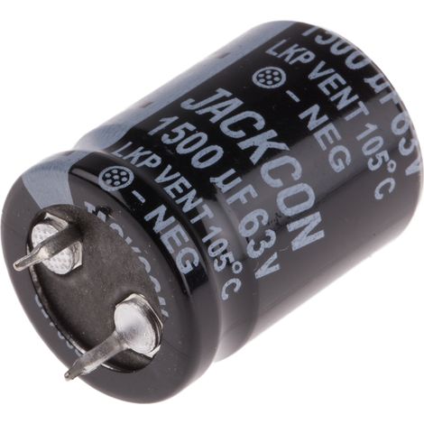 Condensateur RS PRO 1500µF, 63V c.c. (1/2)