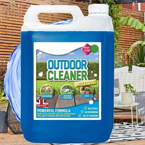 Outdoor Cleaner and Disinfectant 5L Multipurpose Garden Patio Cleaner Heavy Duty Garden Furniture & Decking Cleaner