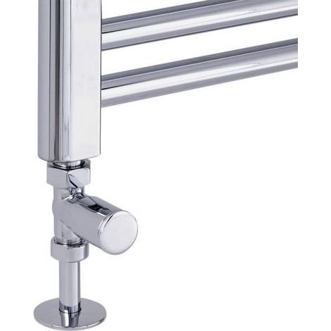 Robinet de radiateur droit en laiton chromé (1/5)