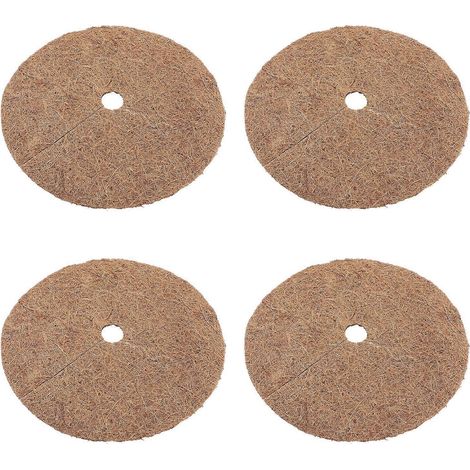 Tapis de protection pour plantes en fibre de coco verte, compatible avec 4 pièces, paillis pour fleurs (1/5)